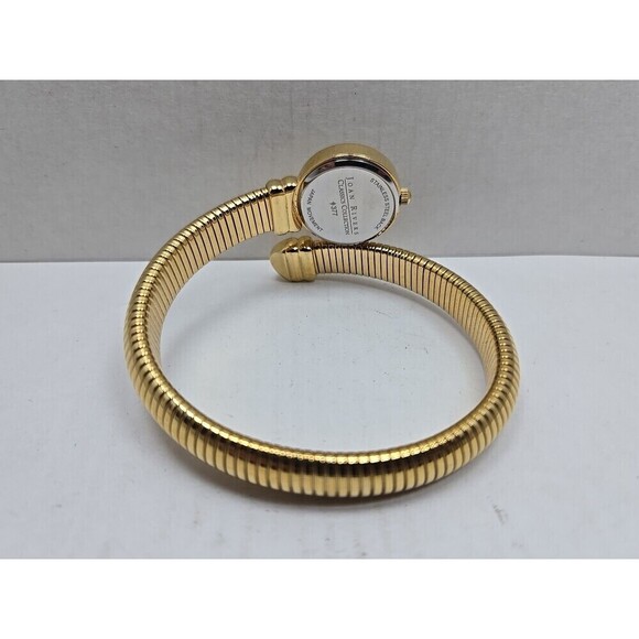 Joan Rivers Classics Gold Tubogas Wrap Bracelet Quartz Womens Watch New Battery main image 5